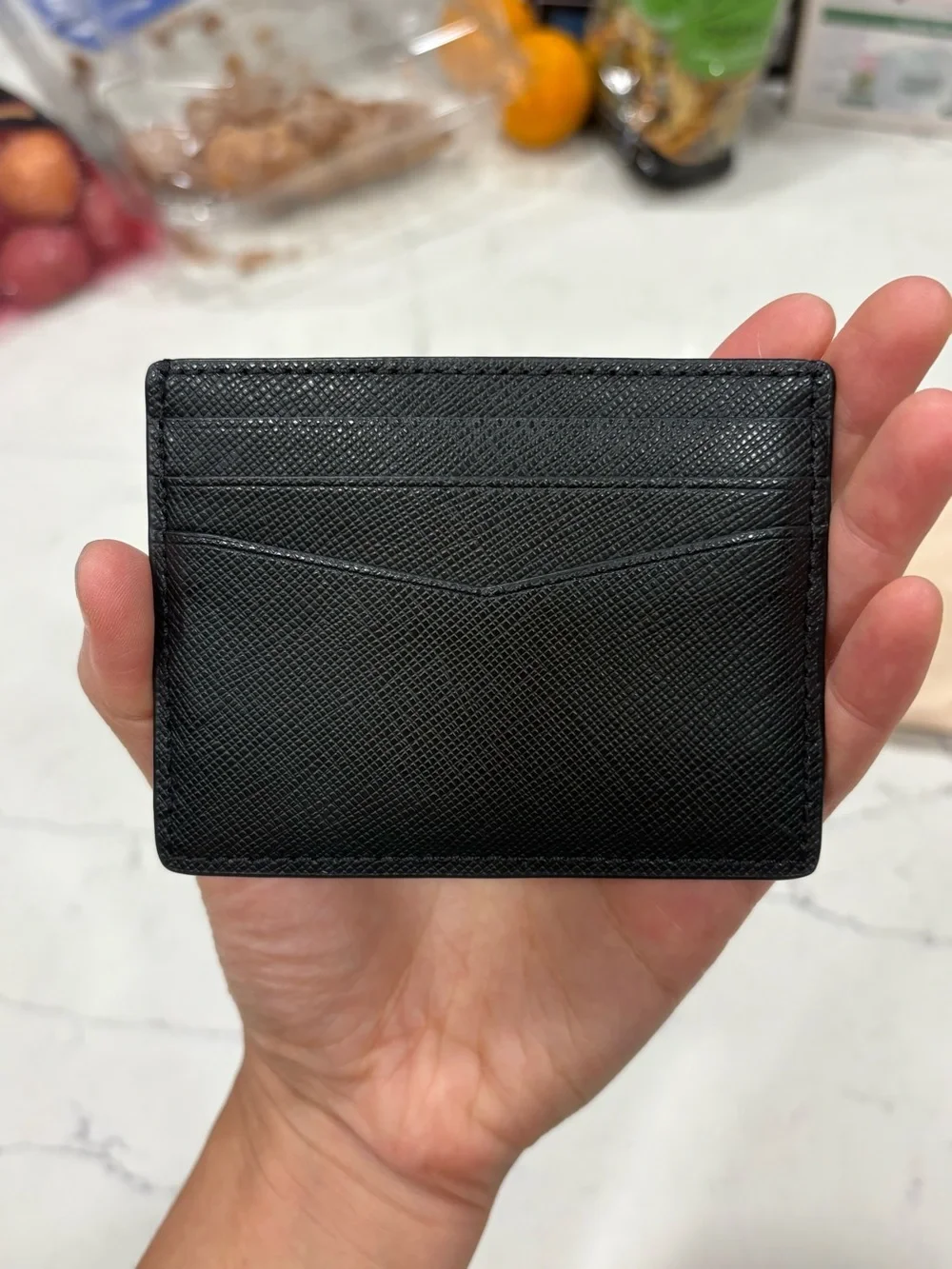 Kate Spade Staci Small Slim Leather Card Holder Black